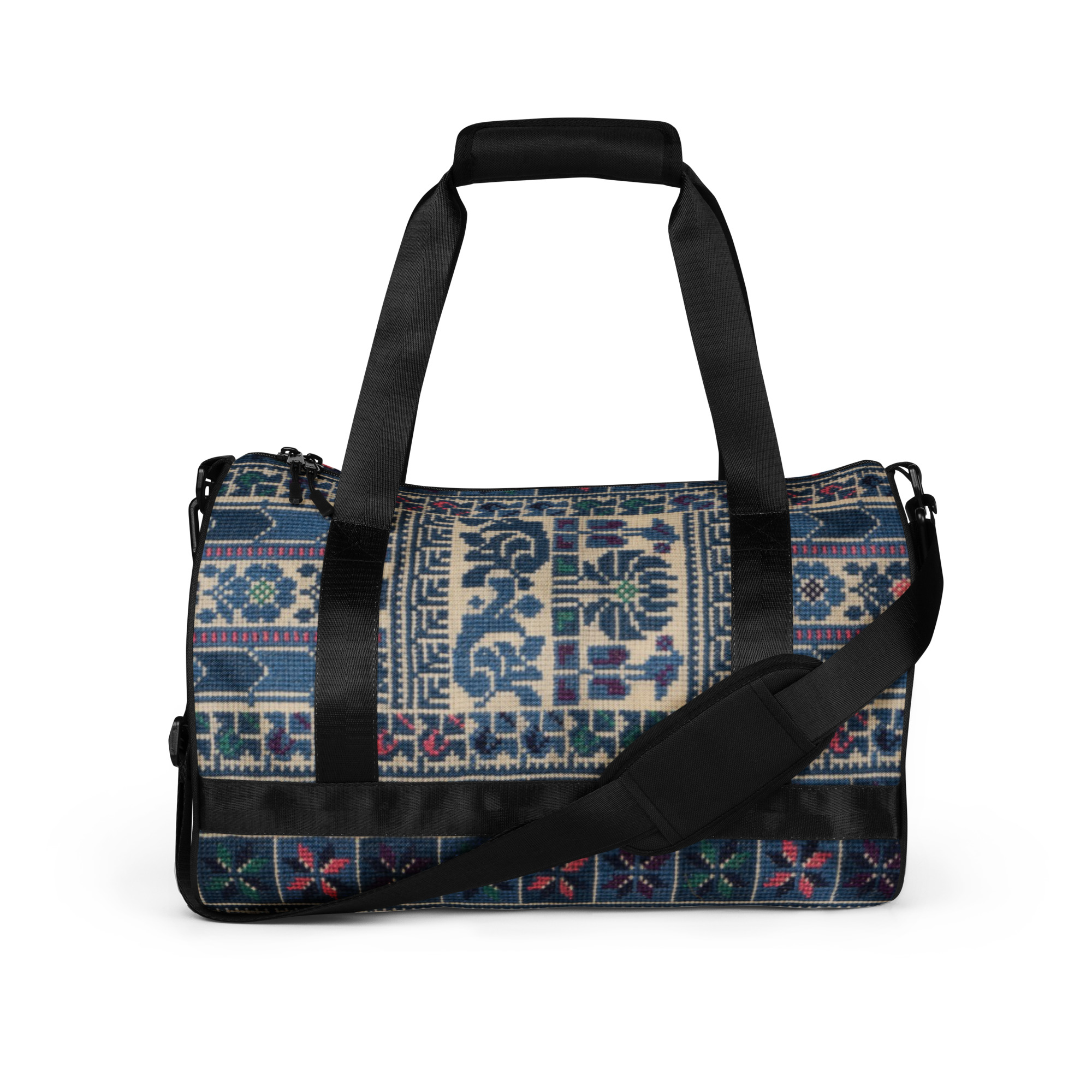 All-over print gym bag-Palestinian Embroidery